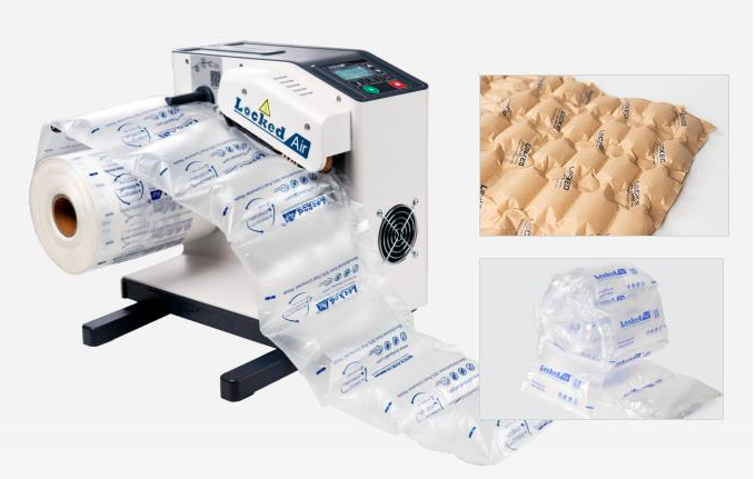 Shape, size, material—no problem! 
The LockedAir-E4S is your packaging companion, effortlessly compatible with films of different types. Experience adaptability like never before. #AirCushionMachine #LockedAir #ProtectivePackaging #SustainablePackaging #ShippingProtection