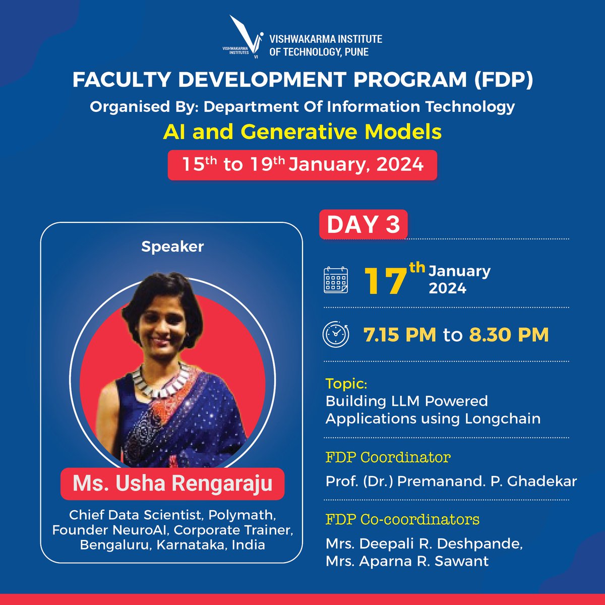 vit_college's tweet photo. Day 3 at VIT's Faculty Development Program (FDP) on AI and Generative Models.
#ai #fdp #development #engineeringinstitute #engineeringcollege #engineeringcollege #vitstudents #vitpune https://t.co/yW8uwAprFi