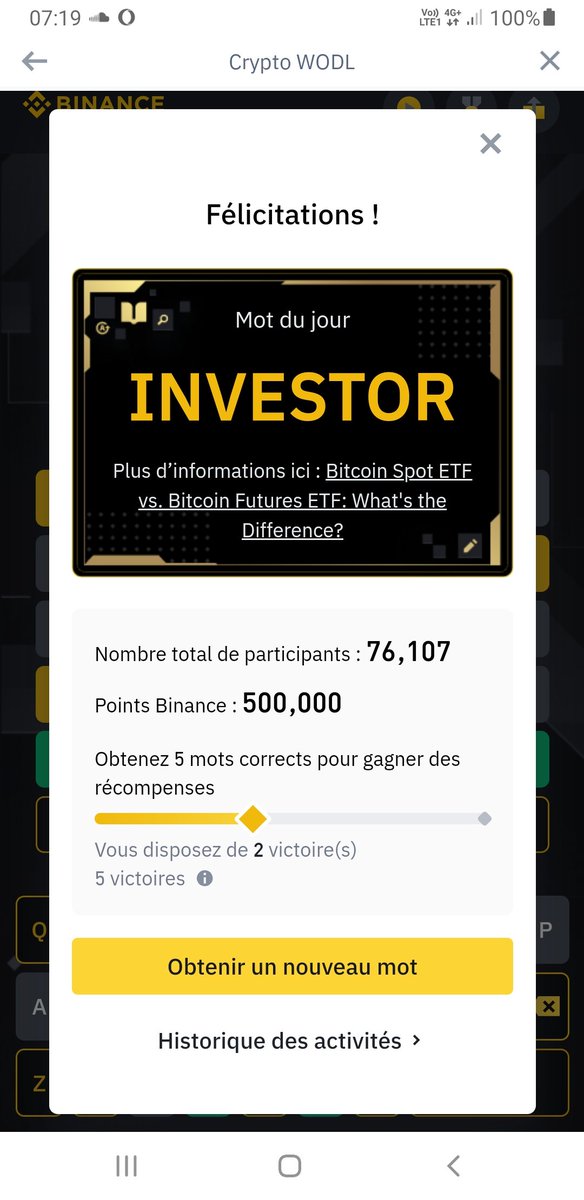 tomtomtomtom25's tweet photo. WOTD BINANCE 16/01/2024 https://t.co/RWF1M9U6Xi
