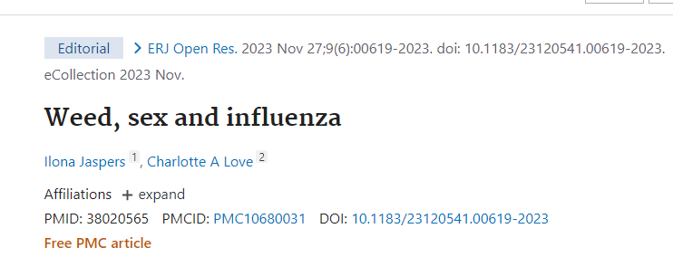 I am working on updating the influenza chapter in Fields Virology with Peter Palese, which also means I type 'influenza' into PubMed and than look at all titles published since the beginning of 2019. This is the 'most interesting' so far.