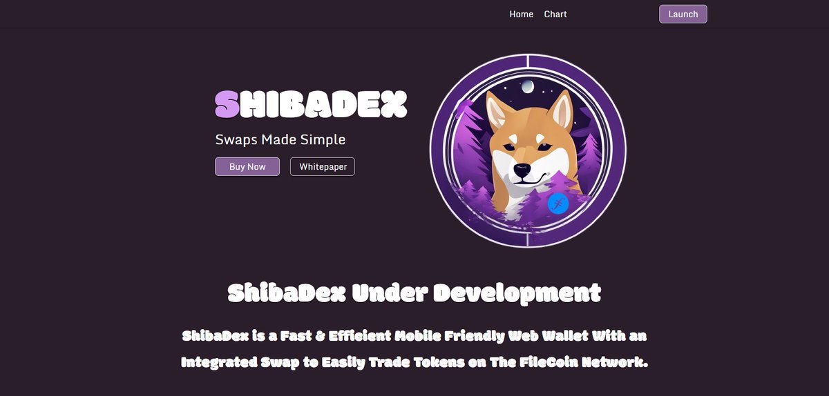 FILShib's tweet photo. #SHIBADEX ๐ถ Swaps Made Simple
We will soon begin development on our first Dapp!
ShibaDex is a Mobile Friendly Web Wallet with an Integrated Swap to Help Facilitate Simpler FileCoin Network Token Swaps. Stay Tuned! ๐ฅ $FSHIB
#SHIBADEX #MEME #FILESHIBA #CRYPTO $DEFI https://t.co/ci8YU7L016