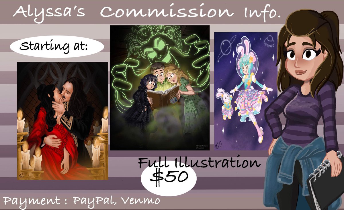 AlyssaDenovio's tweet photo. New year new commissions. If anyone is interested send me a message https://t.co/GDignBaG8f