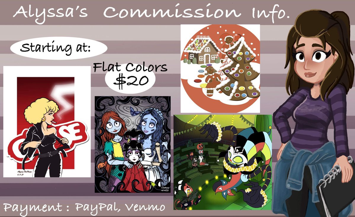 AlyssaDenovio's tweet photo. New year new commissions. If anyone is interested send me a message https://t.co/GDignBaG8f