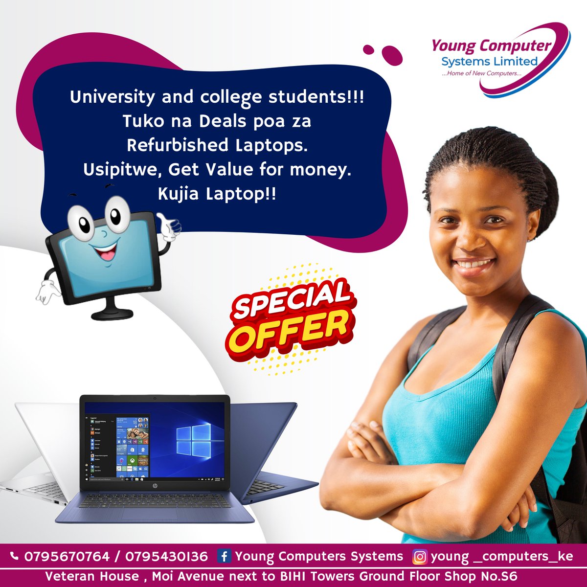 Are you a university or college student looking to power up your academic excellence and ace those assignments this semester? 🎓💻 Upgrade your academic journey with our exclusive laptop sale🔥 at unbeatable prices.
#laptopsforstudents #youngcomputerssystems #refurbishedlaptops