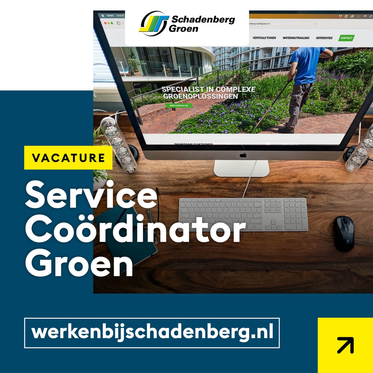 Wil jij hét aanspreekpunt zijn voor de servicewerkzaamheden van onze opdrachtgevers? Weet jij het overzicht te houden en weet je de juiste beslissingen te nemen? Dan voegen wij je graag toe aan ons team als Service Coördinator Groen!

Solliciteer via: schadenberg.nl/vacature/servi…