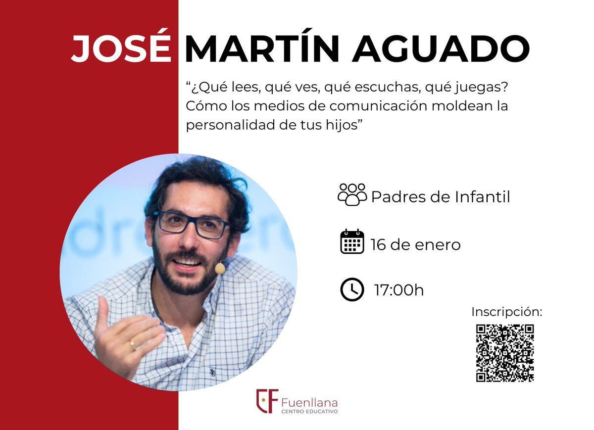 ce_fuenllana's tweet photo. 📢📢📢¡Esta tarde! No te pierdas a @JMartinAguado en #Fuenllana. ¡Os esperamos!

➡️Inscripción: https://t.co/9BpQ8wxzBK

#JoseMartinAguado #CrecemosContigo #ColegioAlcorcón #ColegioConcertadoBilingüe #AndelFuenllana https://t.co/Mm95E3bWzY