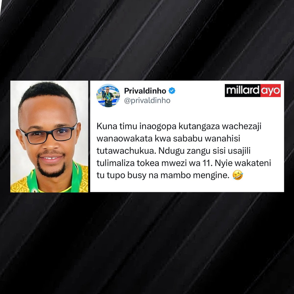 millardayo's tweet photo. ✍️ @privaldinho https://t.co/mIxk1GwplT