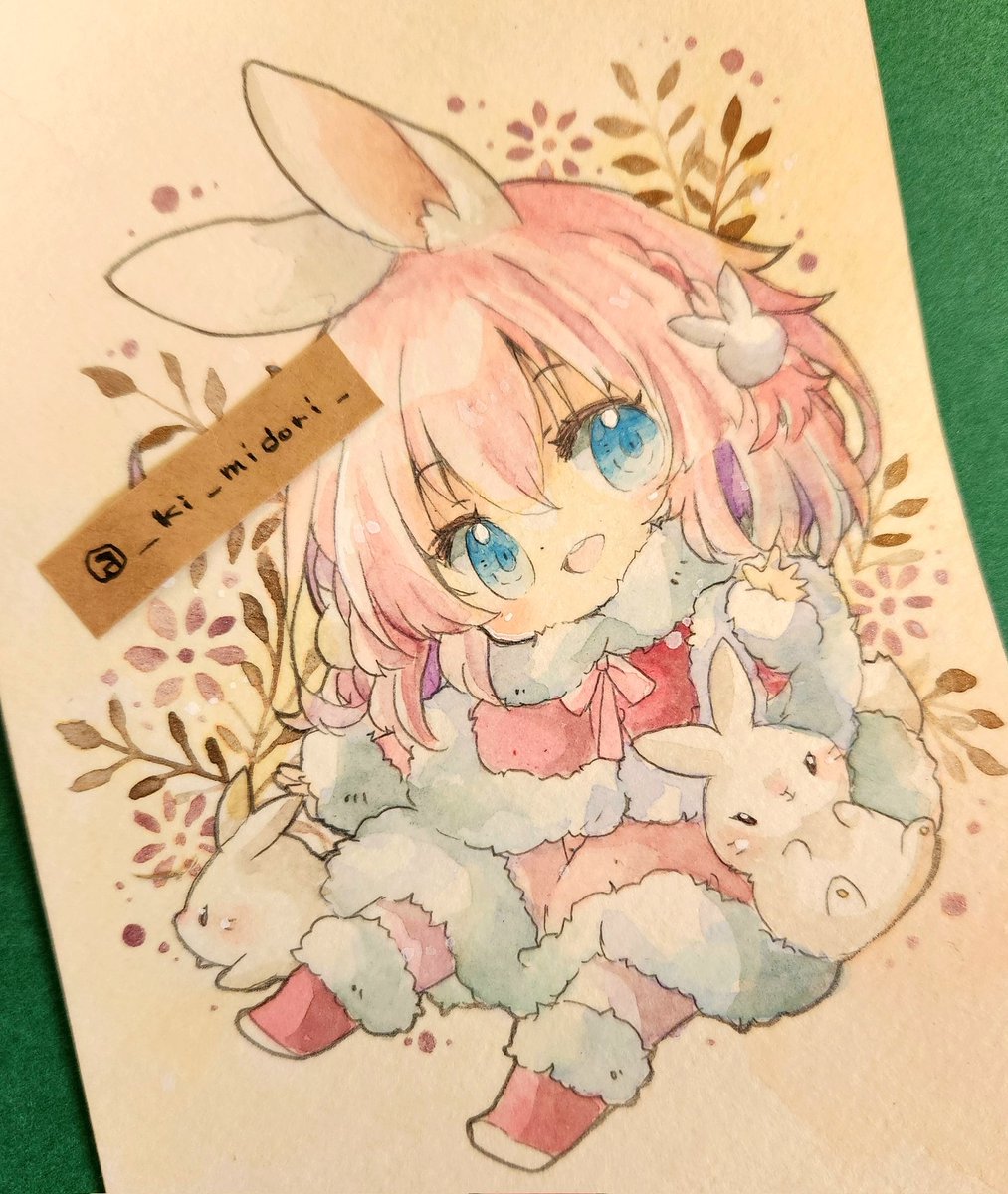 「うさぎさん。 」|きい(きみどり)のイラスト