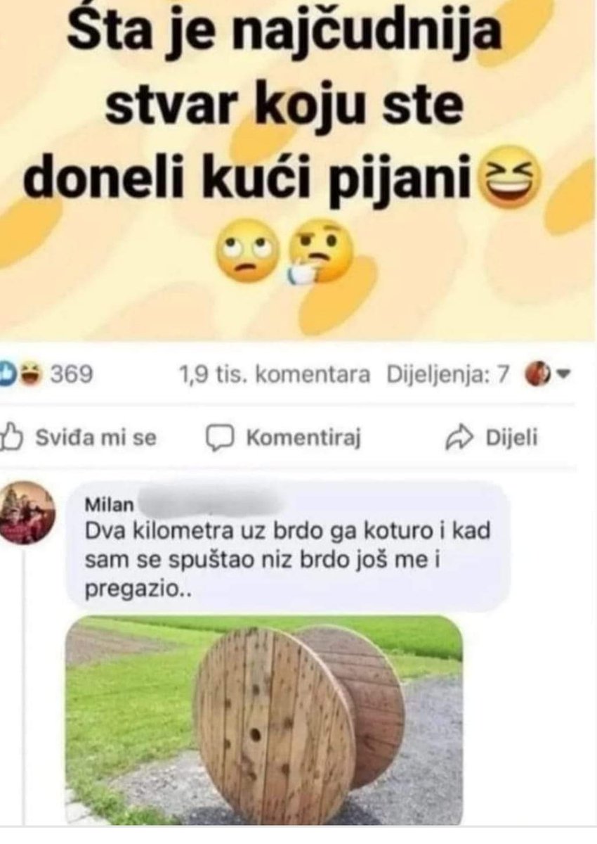 Počela sam dan smehom. Možete i vi ako vam je ovo smešno. Ako nije, nađite razlog za smeh😂 😂 😂