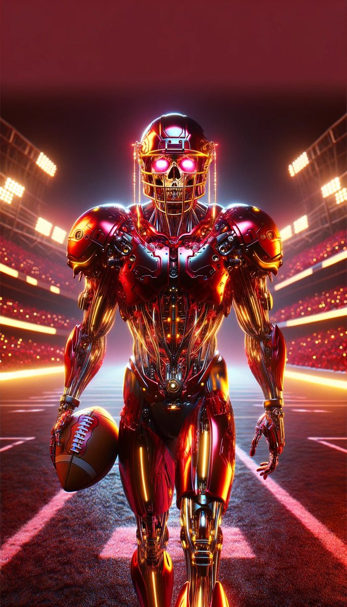jcf1370's tweet photo. She me your Monday Night Football Cyborg or your undead ones. I did these for my nephew. He’s a buccaneers fan. 
#MondayNightFootball #AICommunity #AICreators #AIPrompting #AITribe https://t.co/1cJMFbpGKm