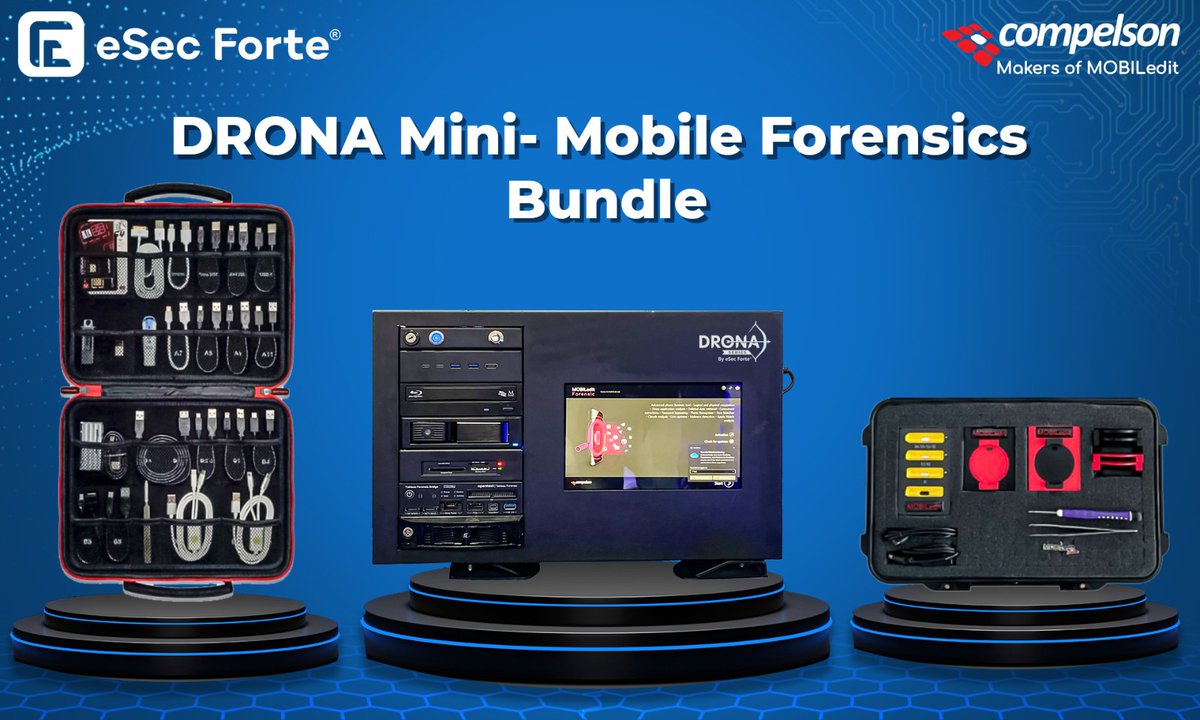 Unleash forensic power with the perfect duo! 🕵️‍♂️🔍 Elevate your investigations with eSec Forte's DRONA mini forensic workstation and MOBILedit Forensic by Compelson. . . . #esecforte #workstation #forensics #Cybersecurity #dfir #digitalforensics #esecfortians