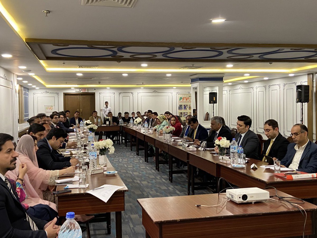 waheedAmed's tweet photo. Orientation Session Empowers Trade & Investment Officers for Enhanced Fruit and Vegetable Exports

The All Pakistan Fruit & Vegetable Exporters, Importers, and Merchants Association (PFVA) conducted a comprehensive orientation session on January 15, 2024, aimed at equipping forty (40) newly appointed Trade & Investment Officers (TIOs). These officers will be stationed in Pakistani Embassies, High Commissions, and Consulates across diverse countries worldwide.

The primary objective of the orientation meeting was to familiarize the TIOs with the specific challenges and opportunities within the fruit and vegetable export sector. The Patron-in-Chief of PFVA, Mr. Waheed Ahmed, in his opening address, highlighted critical issues hindering the full realization of Pakistan's export potential in fruits, vegetables, and value-added products. He emphasized the need for research and development, diverse varieties, improved quality, resolution of quarantine issues, and addressing short shelf life.

Mr. Waheed Ahmed underscored the pivotal role TIOs can play in advancing the export of fruits and vegetables by serving as vital links between domestic producers and international markets. Key areas of contribution highlighted included Market Research and Intelligence, where TIOs can identify promising new markets, taking into account factors such as demand, competition, import regulations, and consumer preferences.

The Patron-in-Chief further emphasized the role of TIOs in facilitating trade connections by building relationships with potential importers and distributors in target markets. This includes negotiating trade deals and promoting the high quality and safety standards of Pakistani fruits and vegetables.

Dr. Muhammad Tariq Khan, Director (Technical) of the Department of Plant Protection (DPP), addressed the TIOs regarding quarantine-related issues and Sanitary and Phytosanitary (SPS) compliance. He stressed the importance of TIOs in linking DPP with National Plant Protection Organizations (NPPOs) in their respective countries of assignment, supporting DPP in quarantine SPS compliance matters, exploring new markets, and facilitating trade negotiation.

During the interactive question-and-answer session, the TIOs posed thoughtful questions, and responses were provided by Mr. Waheed Ahmed (PFVA) and Dr. Tariq Khan (DPP).

In his concluding address, Mr. Abdul Malik, Chairman PFVA, expressed gratitude to the TIOs and extended his best wishes for their success in their new assignments. He voiced expectations that the TIOs would play an effective role in enhancing exports within the promising sector of fruits and vegetables during their postings in various countries.

The PFVA looks forward to continued collaboration with the Trade & Investment Officers for the collective advancement of Pakistan's agricultural exports.