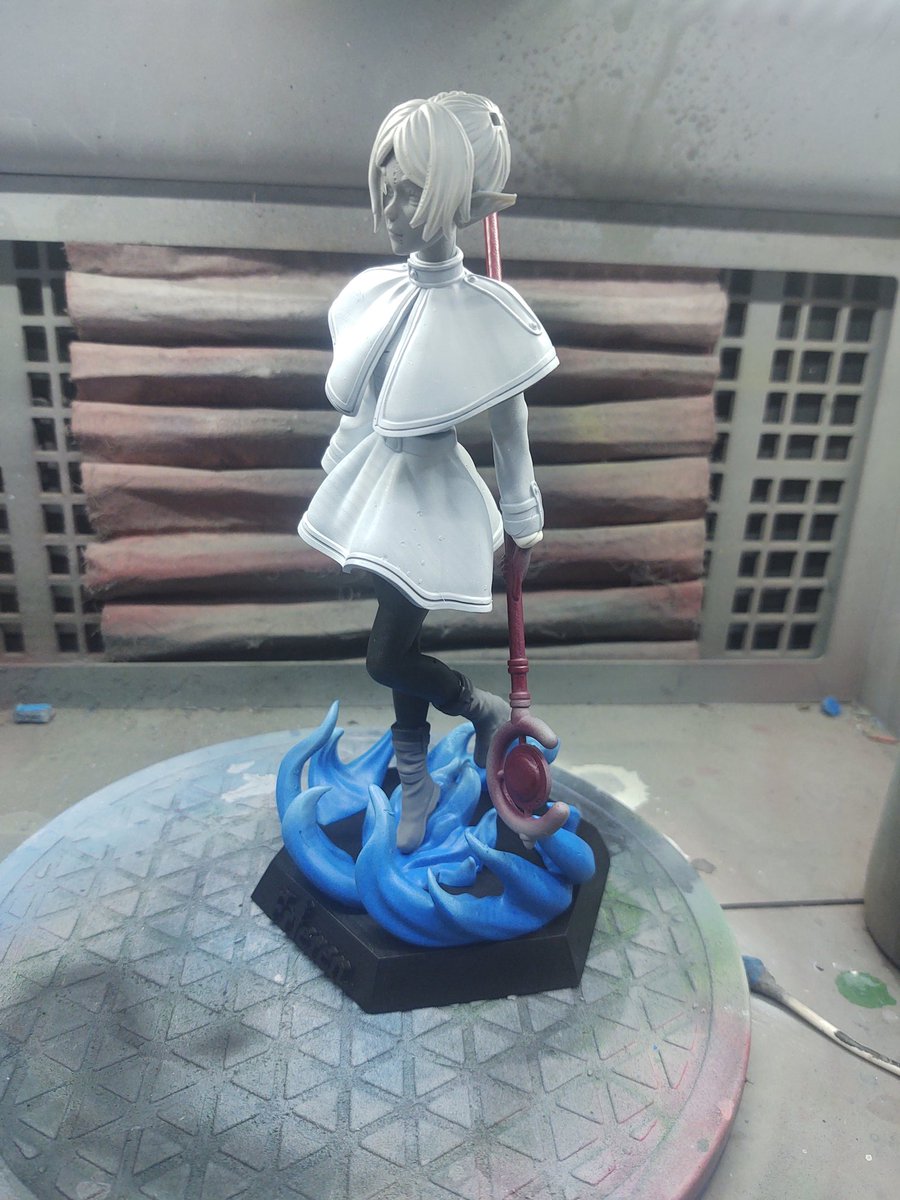 PhattdW's tweet photo. I've been off X for a while, so here is an #animegirl I printed. #FrierenBeyondJourneysEnd #WIP  #AnimeArt https://t.co/Zeg7W3iHha