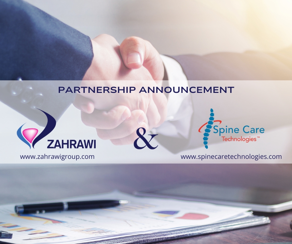 Zahrawi Group proudly announces its new strategic partnership with Spine Care Technologies across key markets, including the #UAE, #Qatar, #Oman, and #Bahrain.

#zahrawigroup #medicalequipment #strategicpartnership #spinaldecompression #backpain #gulf #rehabilitationcenter