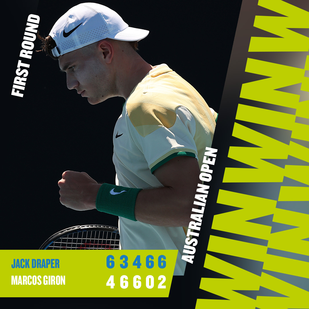 the_LTA's tweet photo. JACK DRAPER FIGHTS BACK TO WIN A THRILLER!!! 😍

#BackTheBrits 🇬🇧 | #AusOpen https://t.co/nBg6g2VKKR