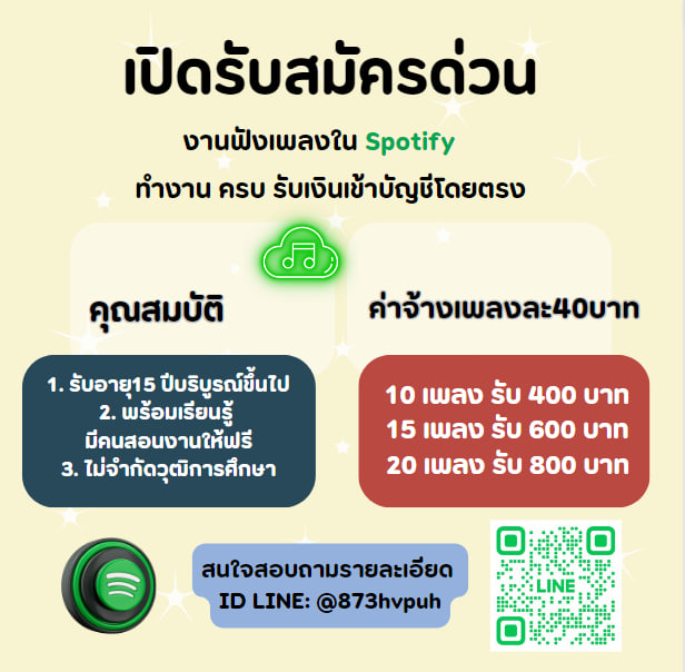 xchn30938871's tweet photo. Spotify เปิดรับคนเพิ่ม!!!
🌻นักเรียน นักศึกษา คนว่างงาน🌻
💢รีวิวแน่น แอดมินสอนงานดี ไม่เสียค่าสมัคร💢
🌈 Line : @873hvpuh🌈
#MTBB #MarkBam #JAEHYUN #YUGYEOM #ครูไพบูลย์ #승관이는_우리의_숨이니까_생일축하해 #โหนกระแส #ป้ากบ #หางาน #รายได้เสริม https://t.co/5J5yJXsjot