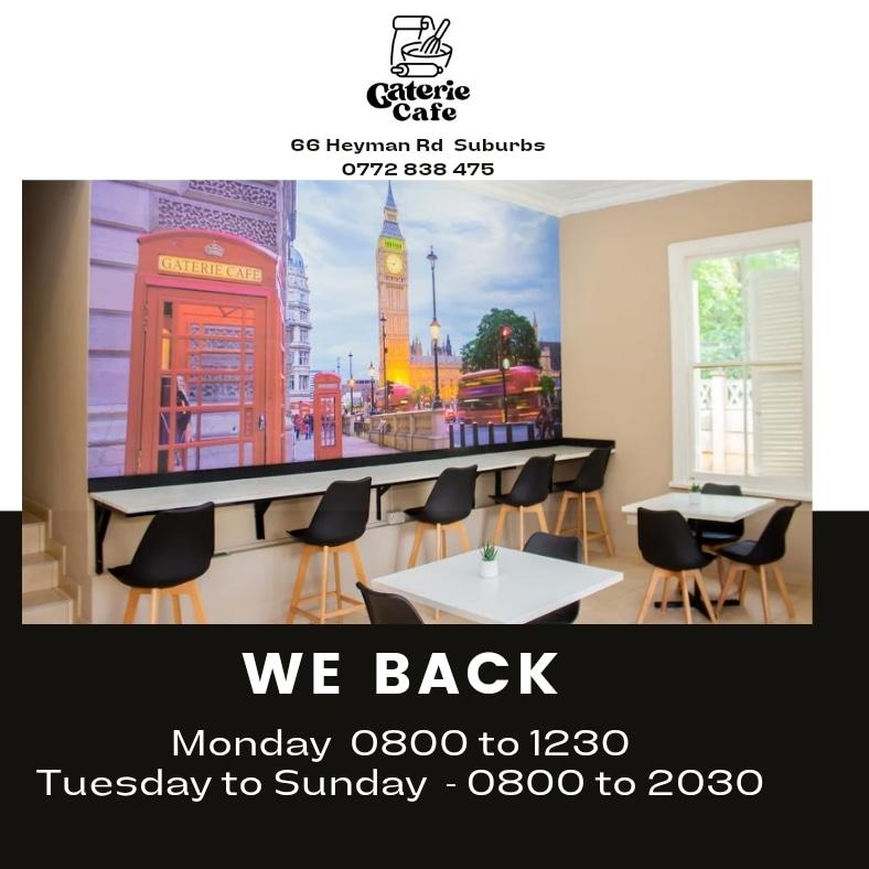 Let's start the day with muesli.....

📍66 Heyman Rd, Suburbs
☎️ 077 273 8475 

#gateriecafe