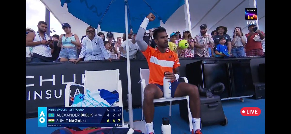 #SumitNagal! Sumit Nagal! Remember the name!!

That was awesome 👏 

#AusOpen