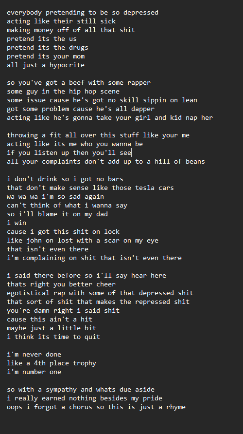 IBPlaylists's tweet photo. Rhymes For Lyricists to enjoy I suppose. https://t.co/2Fs4HBBCHx