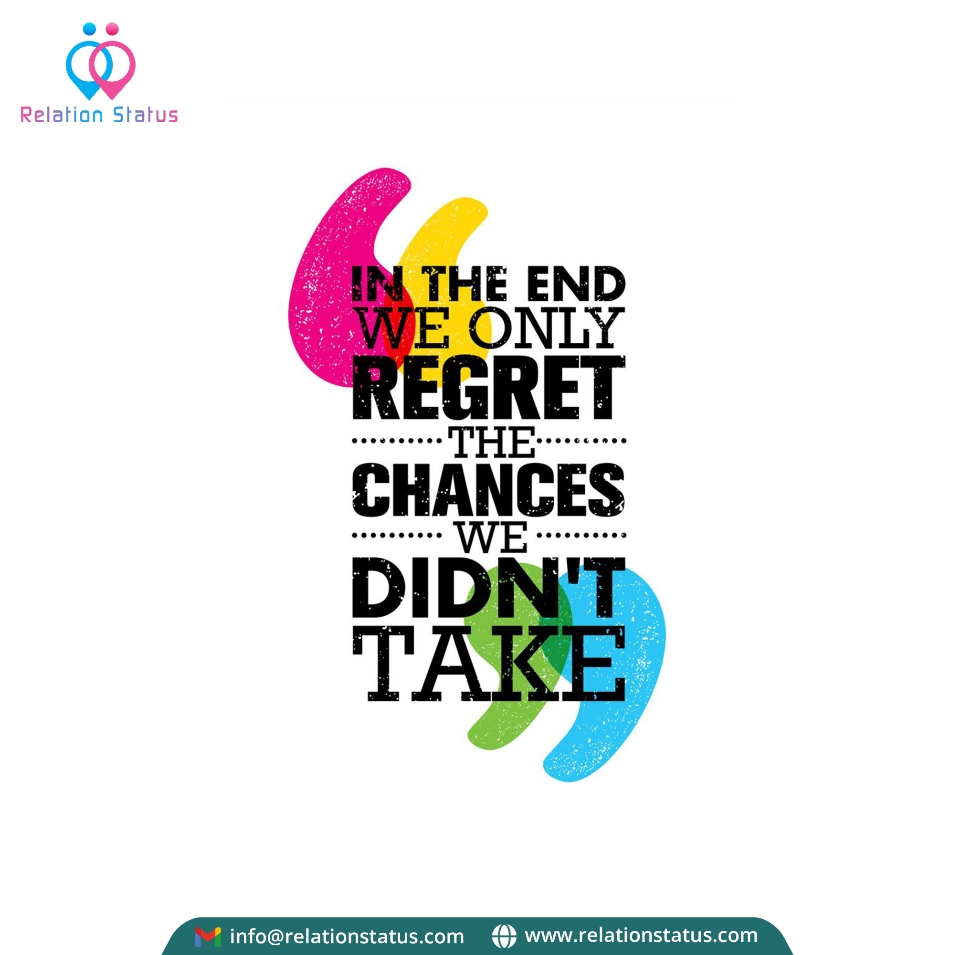RelationStatus's tweet photo. In the End, We Only Regret The Chances We Didn't Take

#RelationStatus #Relation #Relationship #Love #Life #Dating #Quotes #Status #Lifestyle #Health #Fitness #Fashion #Articles #Blogs #GuestPost https://t.co/XLUNA57ofG