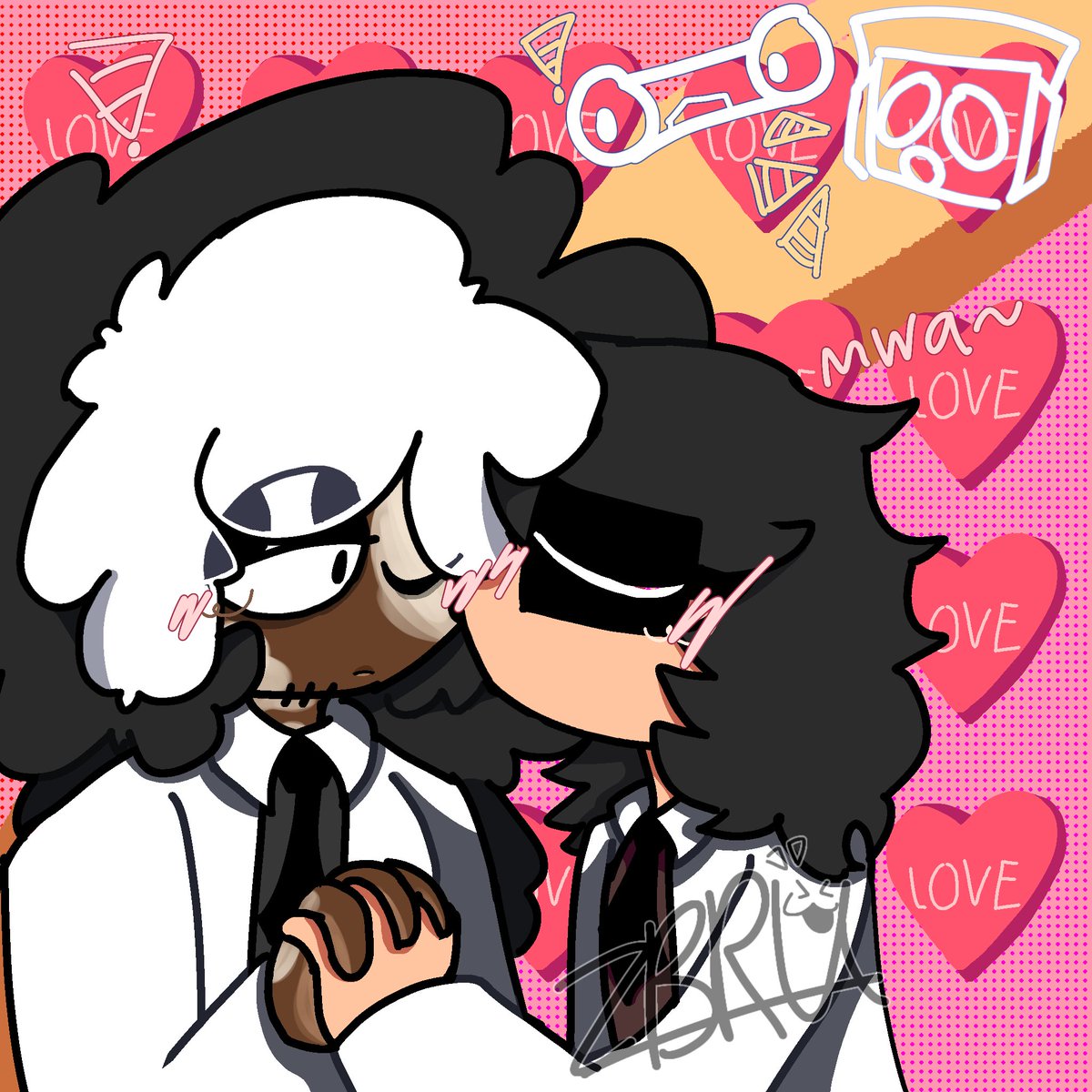 Rickzsilly's tweet photo. Shad04 drawings i made for matt. I am proud (the black and white guy is 404, but when he was human. This is an au, but jot canon in it)

#404fandroid #Ocxcanon #notmyoc #shadowdroid #yaoi https://t.co/IfS9BFAHdP