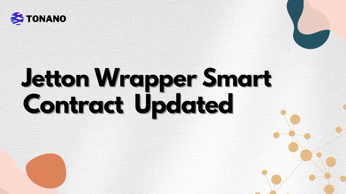 Ton_scription's tweet photo. #JETTON WRAPPER SMART CONTRACT UPGRADED 📢 

> The bridge functioned well after its launch yesterday. $nano in #TON20 was successfully wrapped into $jNANO in #Jetton, which could be displayed and transferred in wallet. However, adding $jNANO into liquidity pool of DEX failed. We identified a compatibility issue and upgraded #Jetton wrapper SC accordingly. The bridge resumes operation now. Pls access it via our official website: https://t.co/CeQAHrfl05

> For those who already has the wrapped $jNANO under old smart contract (31 wallets identified). Pls unwrap it back to $nano of #TON20 first at this link. https://t.co/ArkXrfDVOW. The paid bridge fee has already been refunded to the wallets with comment. Sorry for inconvenience caused. Your assets are SAFE. 

Now, everything is set. Let’s explore the #Jetton world of #TON ecosystem with your $jNANO 🚀
