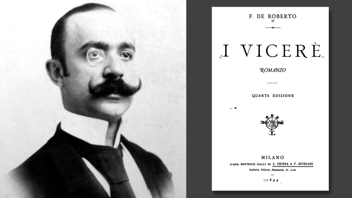 mariobianchi18's tweet photo. Il #16gennaio 1861 nasceva #FedericoDeRoberto. Amico di  Verga e Capuana aderì al Verismo ma amò pure lo psicologismo di Bourget: ne derivò un certo squilibrio stilistico. Non certo nel suo capolavoro, I Vicerè, affresco dell’aristocrazia siciliana passando dai Borboni all'Unità. https://t.co/dxAV6oY1Bd