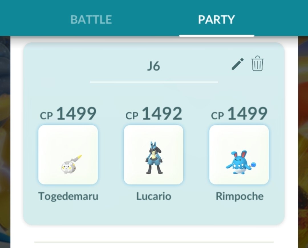 orange_apache's tweet photo. Mixed performance.. but this was a pretty decent team for fantasy cup! Togedemaru is super fun to play with 😊 #PokemonGO #gbl https://t.co/8RQtI114xn