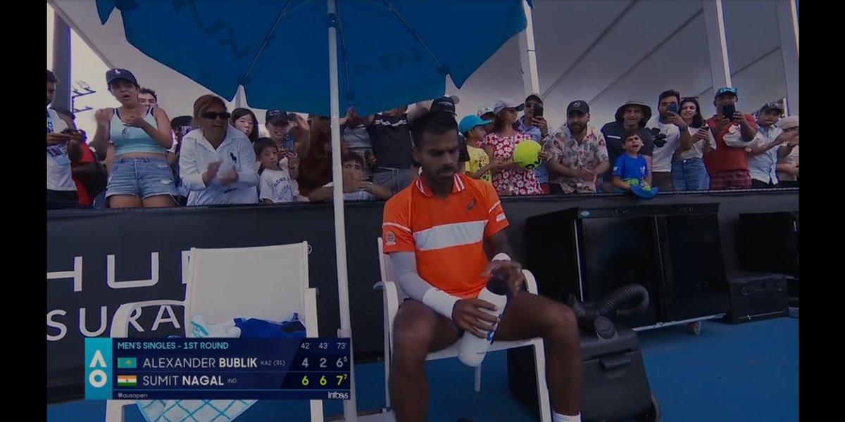 This is an incredible feat!!!
#Sumitnagal deserves everything beating World no. 31 in straight sets. 

INCREDIBLE 🔥 
Well done rest well <a href="/nagalsumit/">Sumit Nagal</a>