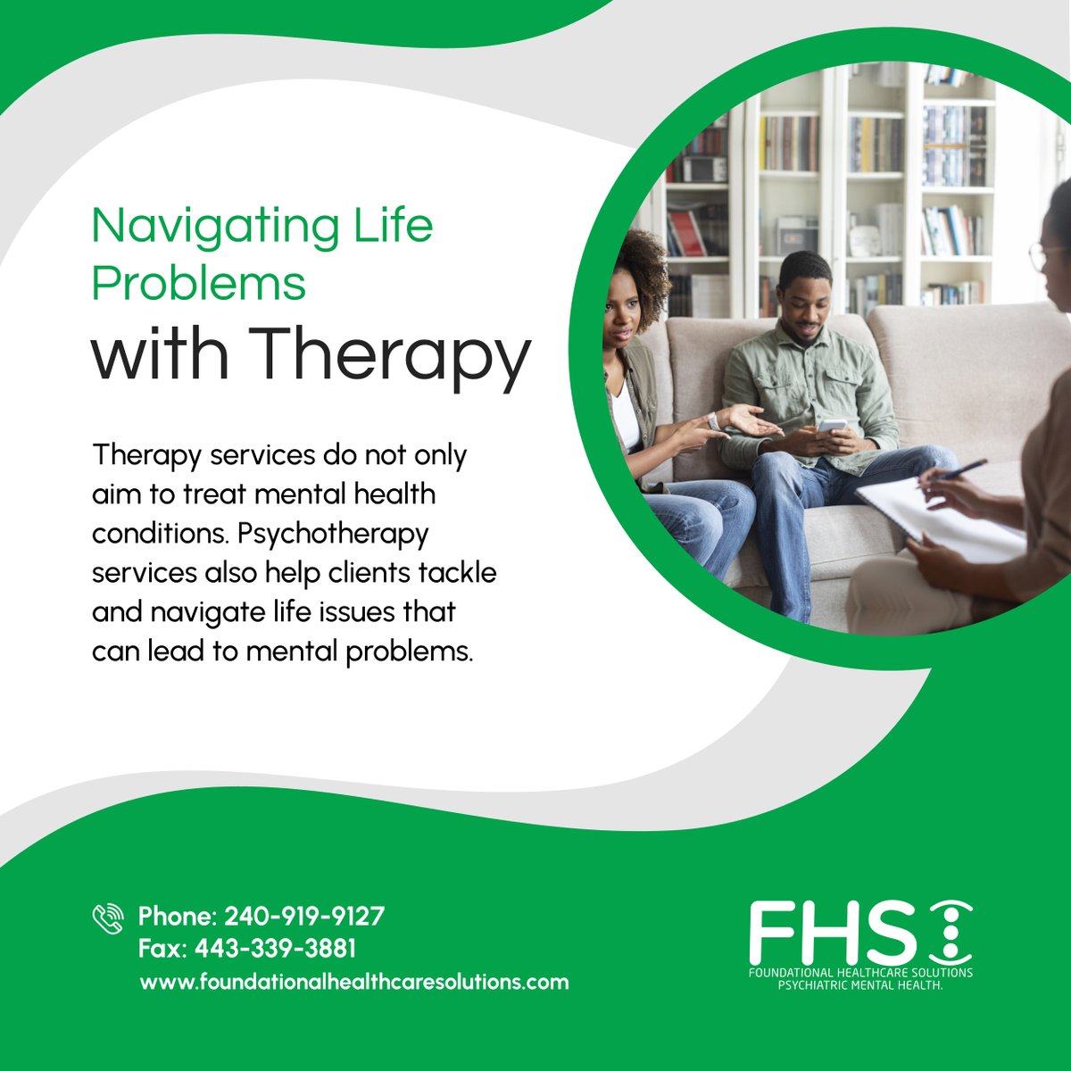 foundationalhcs's tweet image. School problems, family issues, and relationship problems are some of the life problems that can affect your mental health. Thankfully, our professionals are ready to help you with your problems. 

#MarylandUSA #LifeProblems #ProfessionalHelp #PsychotherapyServices