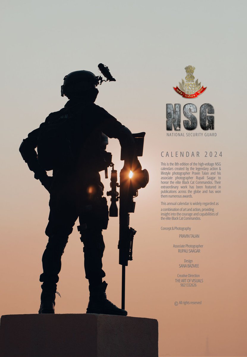 nsgblackcats's tweet photo. Introducing Yearly Calendar of NSG 2024.

#BlackCats in action..Link👇

https://t.co/Rw4O0cMg6D

#NSGCalendar2024 

@pravintalan https://t.co/h7I9sXBOUl