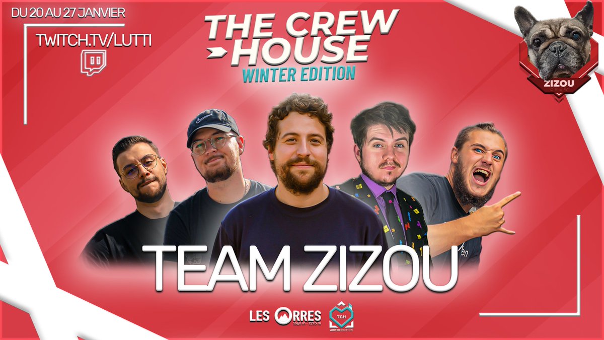 Il est temps de vous annoncer la deuxième équipe de la TCH Winter edition... 🥁
LA TEAM ZIZOU !
Composée de <a href="/maagouill3/">Liipton</a> @jeytwit_i <a href="/LuttiLutti_/">Lutti</a> <a href="/LeBojo_/">Futur meilleur streamer</a> et Bocca43, le trophée leur a échappé la première fois, ils sont désormais déterminés à prendre leur revanche #TCH
