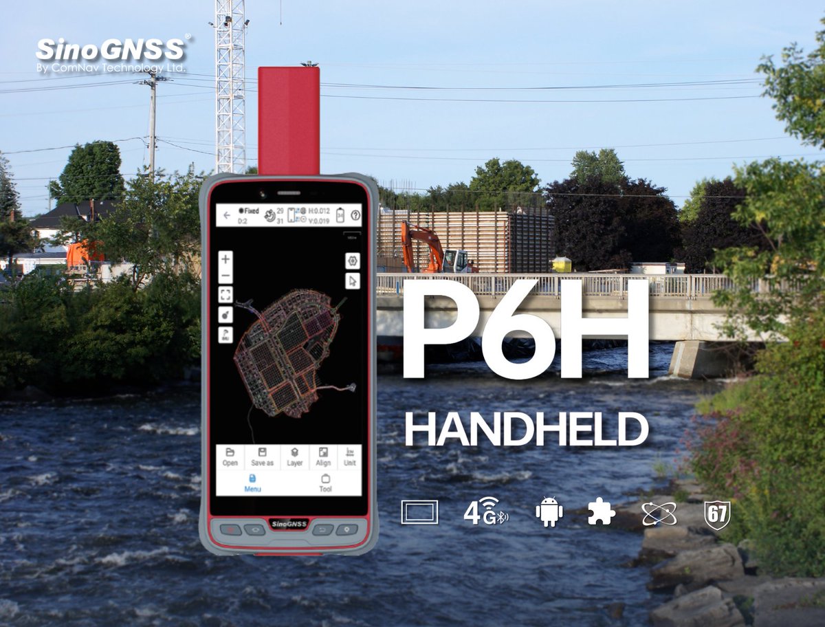 ComNav_Tech's tweet photo. #ComNav Technology launches its new Handheld P6H, an advanced and rugged device tailored for Geographic Information System (GIS) data collection and outdoor operations.
Learn more: https://t.co/tsnOFlD44x
#GNSS #survey #surveying #landsurvey #positioning #mapping #construction https://t.co/AlXghjBouo