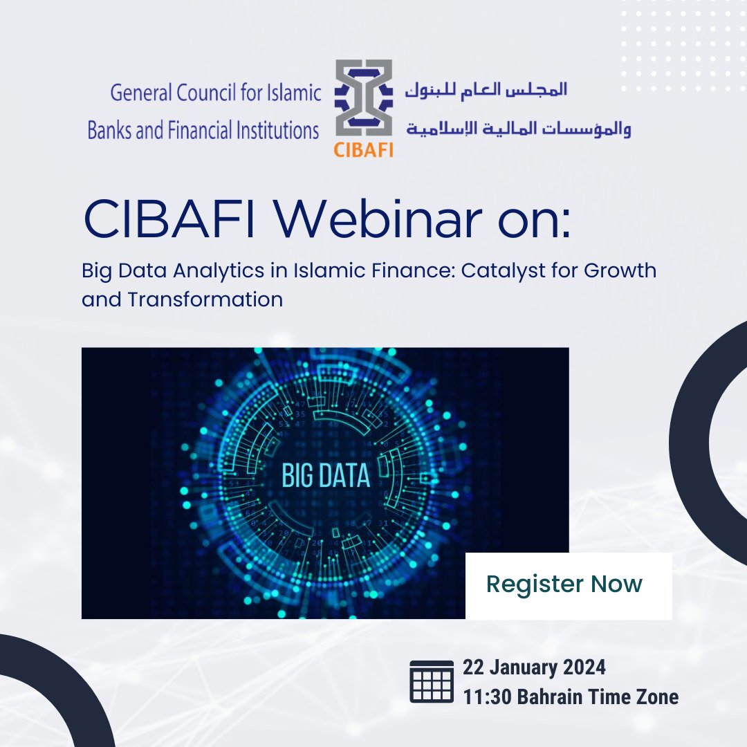 CIBAFI's tweet image. 🤝 Network with Experts: Connect with industry experts and expand your professional network.

📆 Register now and secure your spot.

Webinar Brochure:  lnkd.in/dbunTBP7   Registration Form:  lnkd.in/d6jYsKEH 

#CIBAFIWebinar #BigDataFinance