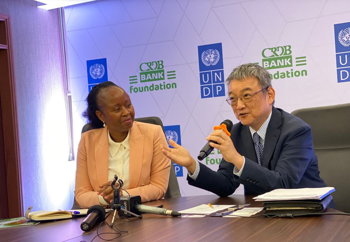 undptz's tweet photo. Happening Now: 🫱🏾‍🫲🏿Exciting moment as @undptz and @CRDBBankPLC Foundation officially sign a Memorandum of Understanding (MOU), solidifying a strategic partnership to collaboratively work towards realizing our shared goals. 🇺🇳💚 https://t.co/nSp6g25NHH