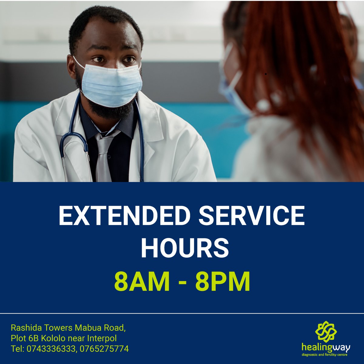 'Exciting news! 🌟 We're thrilled to announce that we have extended our service  hours to better serve you! We are now open 8am to 8pm to ensure that you get the support you need whenever you need it. Your convenience is our priority! ⏰ #ExtendedHours #AlwaysHereForYou'