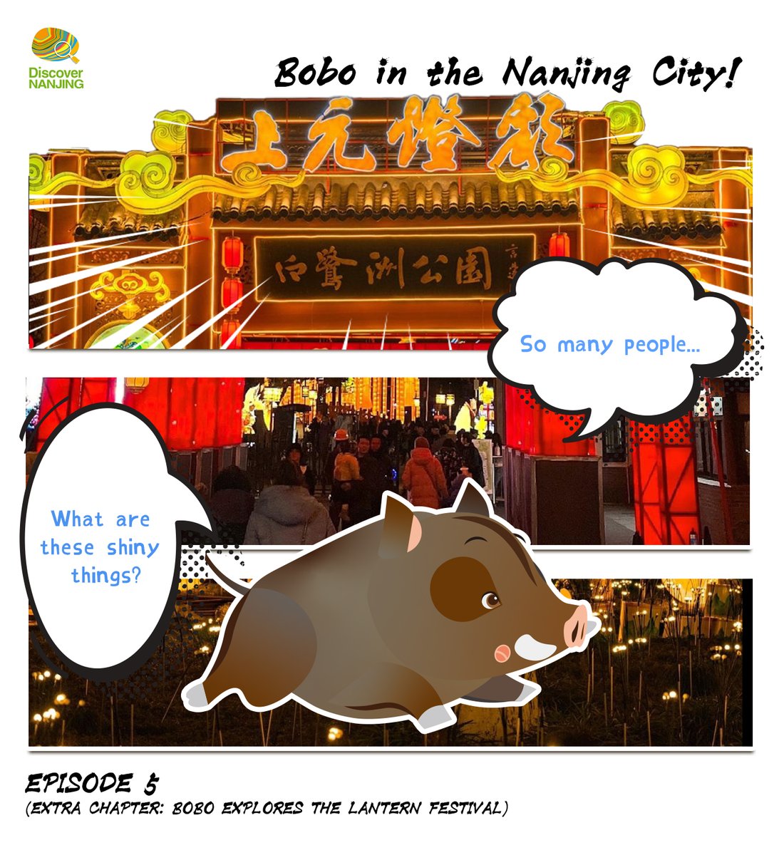 DiscoverNanjing's tweet photo. Bobo can totally tell humans are up to something big! Everyone's running around, super busy. They even got a giant fish on the street! Shouldn't it be swimming in the water?
Do you have any idea what everyone's getting ready for? #NJexploring #BobointheNJCity https://t.co/rBaOecLaVy