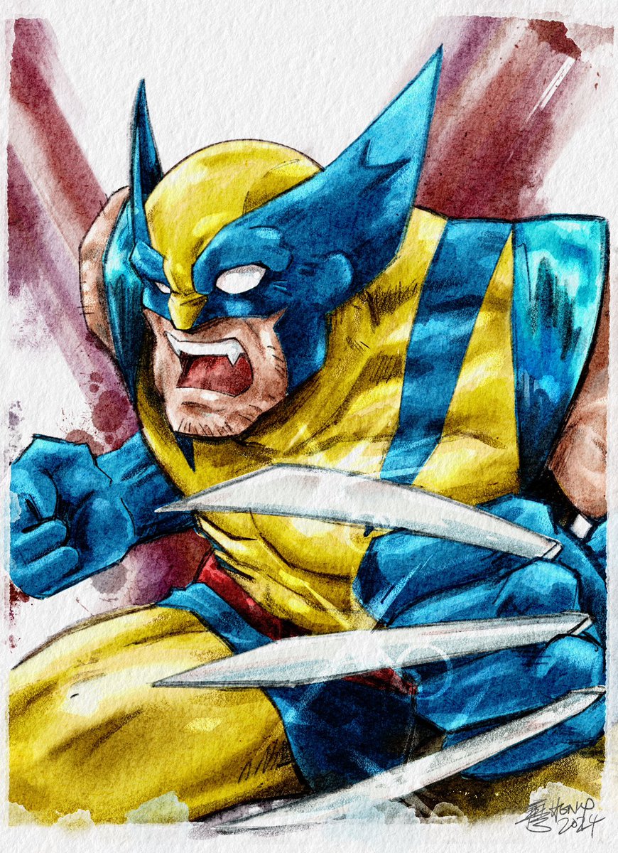 hank117's tweet photo. Unrelated to the Insomniac hack. 

#Wolverine #MarvelComics 
#Procreate 
#Astropad #RockPaperPencil https://t.co/bBl0KdKT7o