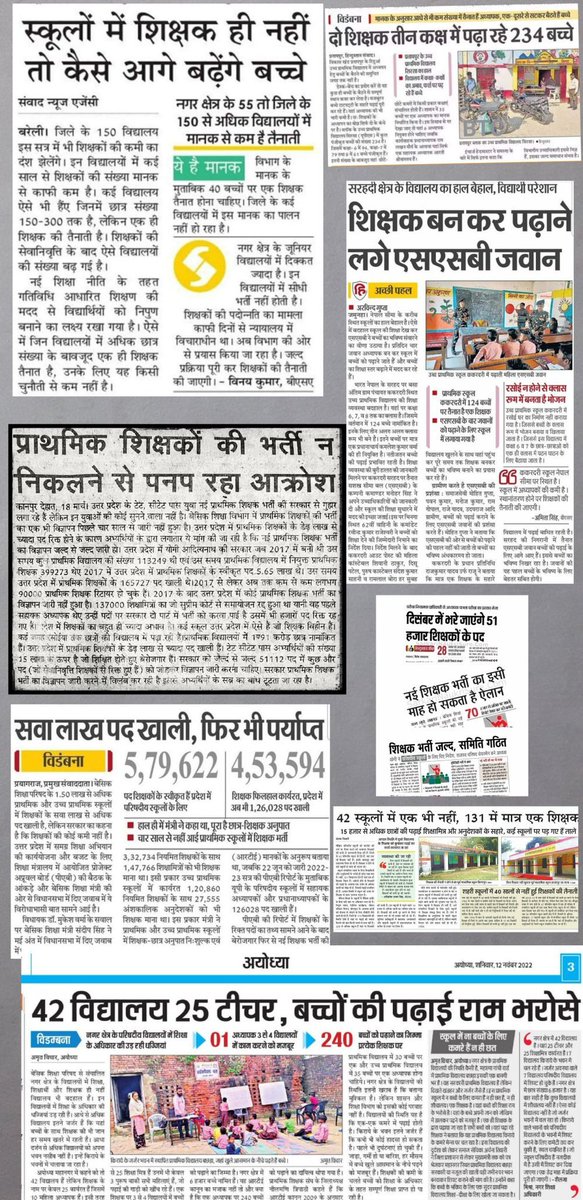 shikshak_bharti's tweet photo. T-24/15

प्राथमिक, उच्चप्राथमिक, टीजीटी/पीजीटी, एलटी ग्रेड सभी का यही हाल है लेकिन सरकार अपने मुँह मियां मिट्ठू बनकर संतुष्ट है।

@myogiadityanath 
@thisissanjubjp 

#नया_शिक्षा_सेवा_चयन_आयोग https://t.co/34qFE9mNQD