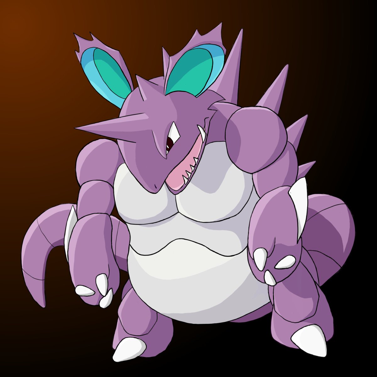MagnusBullseye's tweet photo. Nidoking, one of my favourite pokemon. #Pokemon #pokemonfanart https://t.co/HPK7yDmPeK