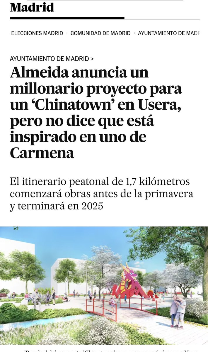 Transxte's tweet photo. No pasa nada. Lo importante es que se haga. Ha hecho falta una proposición al Pleno de Más Madrid apoyada por PSOE para que después de 5 años muevan el culo

Ahora, si dejan de llamarlo Chinatown y enfocarlo de manera segregacionista lo bordan. https://t.co/ekrfv8ja4P