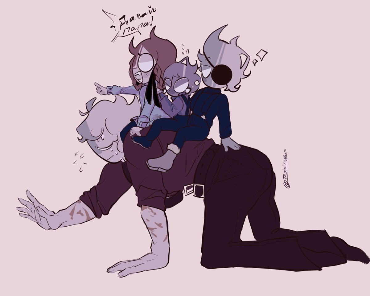TRobinguy's tweet photo. Father and his kids #midfightmasses #ruvparents #Anatolekov #rozazvanna #anafnf #rozafnf #anemonesfallfnf #ruvfnf #ruvyzvat #azch #azchtrazaskaya Azch co owned along with @_Itzmx1_ https://t.co/2oKSu56zCf