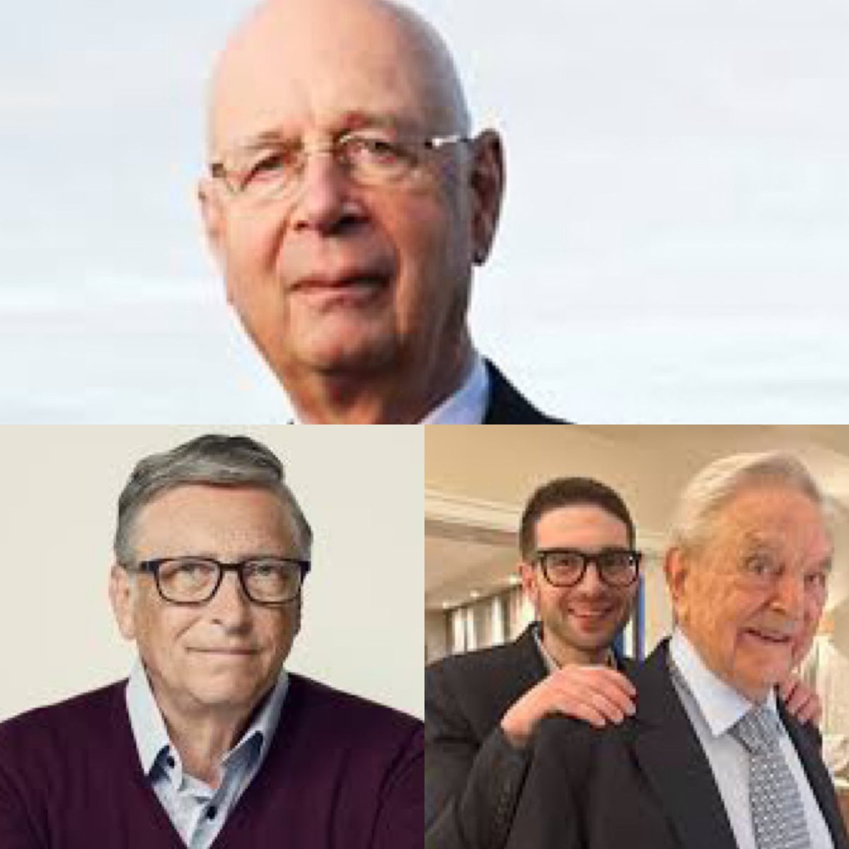 Les personnes les plus nuisibles de la planète: Klaus Schwab, Bill Gates et George &amp; Alexandre Soros. Ce n’est pas un débat.