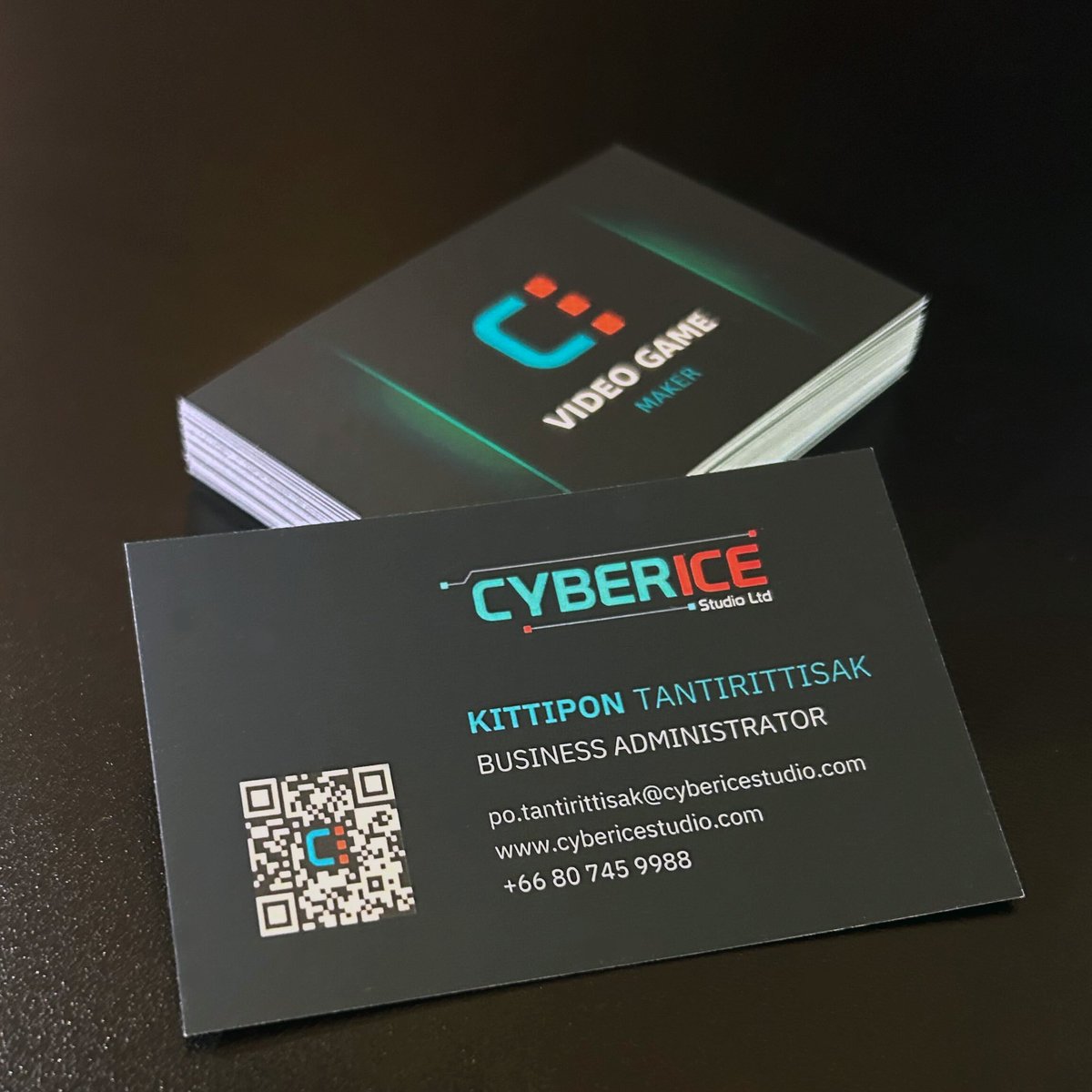 CyberIceStudio's tweet photo. We’re open for business! Don’t hesitate to reach out. Let’s exchange business cards and explore opportunities 🤝#openforbusiness #businesscards #cybericestudio #gamedev https://t.co/R21XTwzwL8