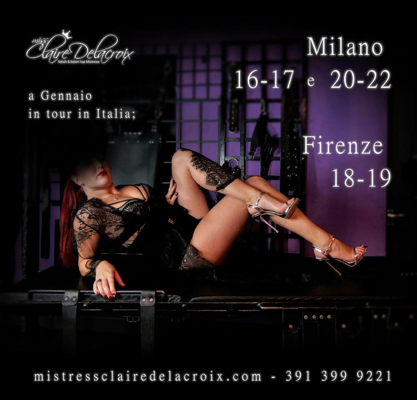 👉  Coming to #Italy again!!
Don't miss it!! 😈🔥🥵

#ClaireDelacroix #padronaitaliana #PadronaMilano #PadronaFirenze

<a href="/findomitalia/">Findom Italia</a> <a href="/FemDomItalyRT/">FemDom Italy RT</a> @Femdom__World <a href="/FemdomDaily/">Femdom Daily</a> <a href="/rt_feet/">Feet RT PROMO 💯K</a> <a href="/feticismo_italy/">Feticismo Italia</a> <a href="/EMistresses/">Europe Mistresses Directory</a>