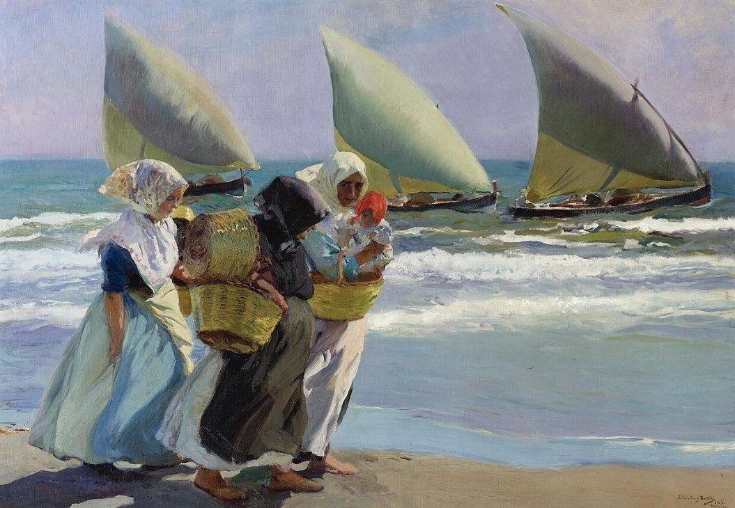 Amanece con 'Las tres velas', Sorolla.
Café con besos, por favor. 
Buenos días. :))