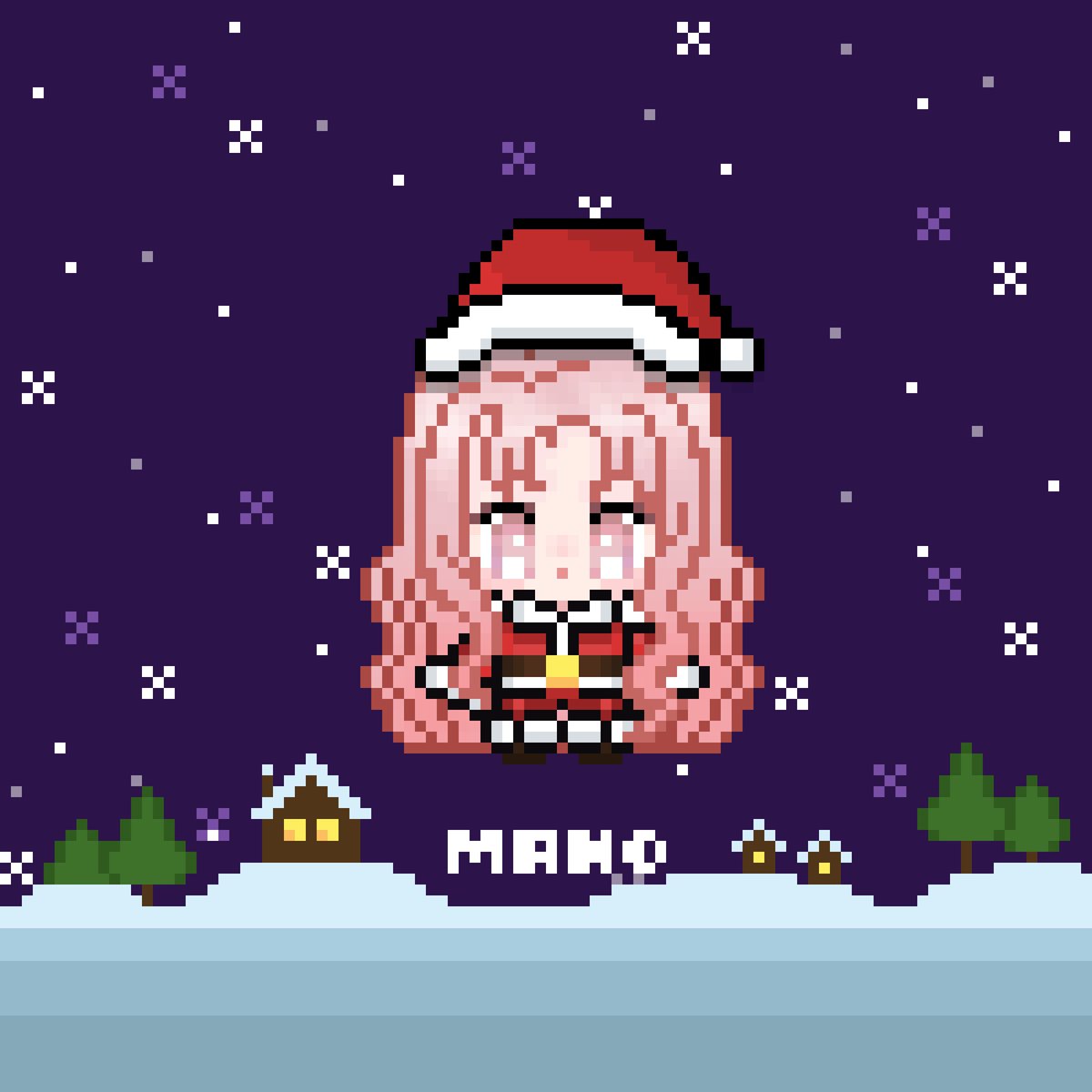 Christmas special YCH for <a href="/oholypuff/">Cheese 🐿️ IA</a> 
Starring: Rosette🌨️
2nd Christmas art raffle winner✅
#oc #originalcharacter #pixelart #ドット絵