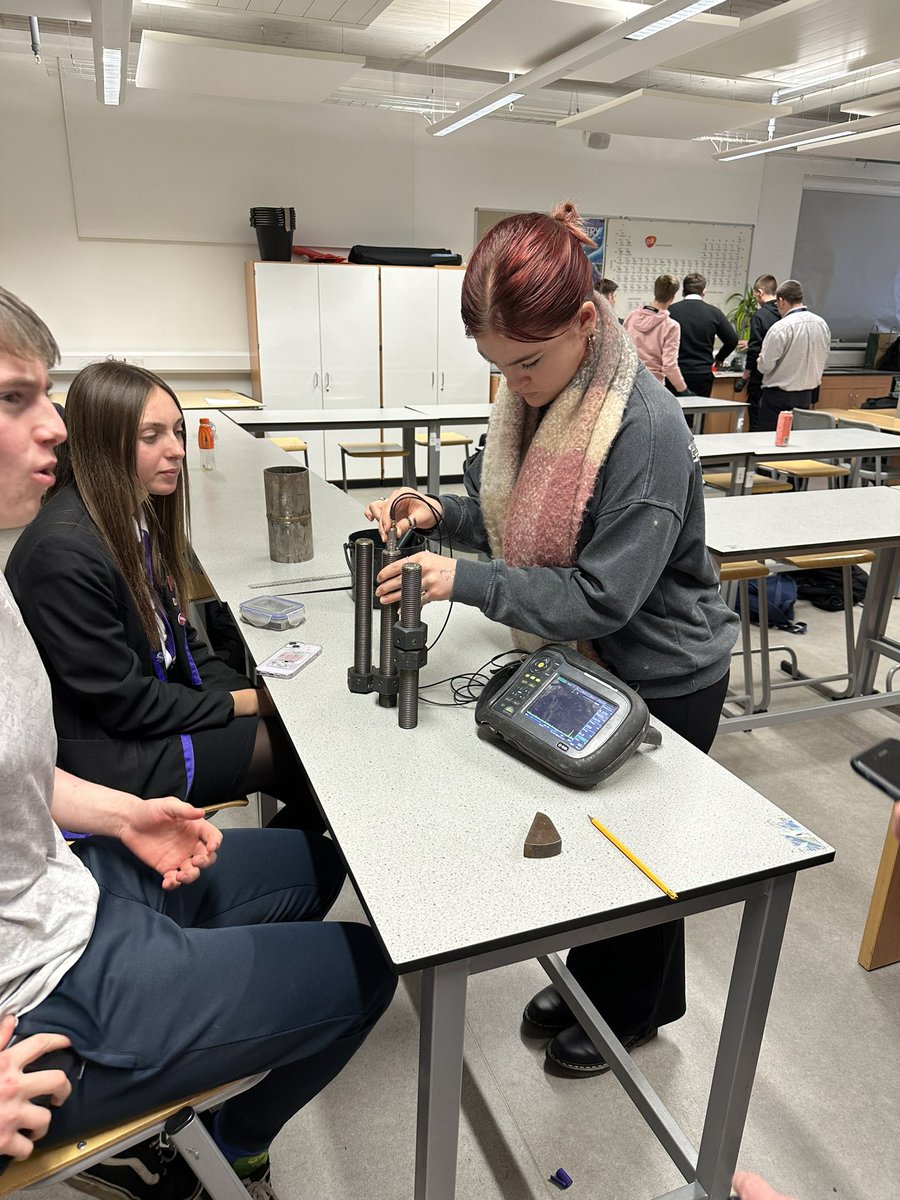 ITS_NDT's tweet photo. Everyday is a school day and yesterday was no exception! 📚✏️

Stashia Grieve and George Shields MinstNDT visited Levenmouth Academy again for our annual introduction to NDT sessions to provide an insight into International Testing Services and the projects/sectors we work with. https://t.co/Sk6xiCpvsk