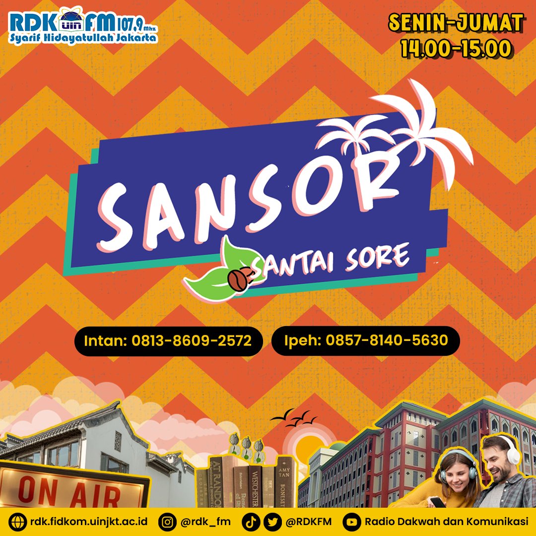 RDKFM's tweet image. selamat siang menjelang sore balamuda. #SANSOR hari ini ditemenin sama Fahmi, Naufal, Aza.