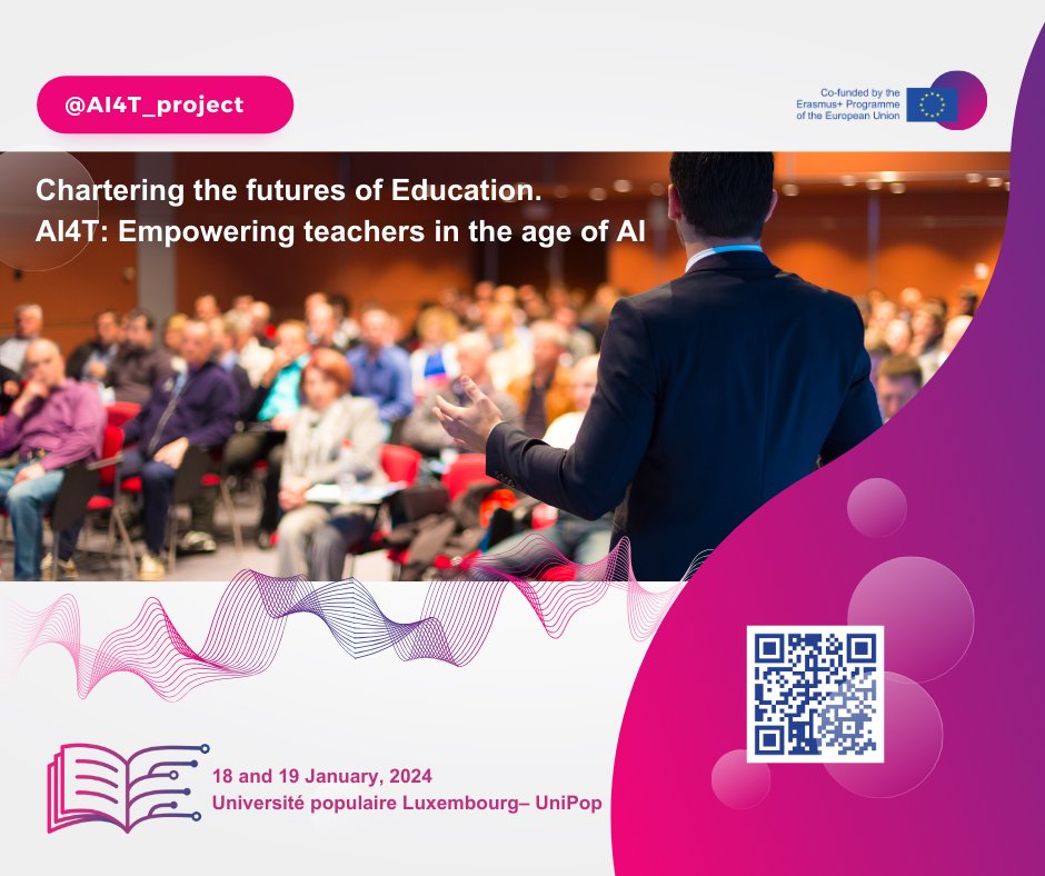 AI4T (@ai4t_project) on Twitter photo 🌐JOIN us for the #AI4Tconference2024 also online 🥳 We shall be #streaming on Zoom both days the morning presentations, round tables and interesting discussions. #AI in #education 🚀
<a href="/AxelJean77/">Axel Jean</a> <a href="/athillay/">Alain Thillay</a> <a href="/rominacachia/">Romina Cachia</a> <a href="/wayneholmes/">Wayne Holmes</a> <a href="/FEI_sevres/">France Éducation international</a>
ai4t.eu/join-us-online/ 🌐JOIN us for the #AI4Tconference2024 also online 🥳 We shall be #streaming on Zoom both days the morning presentations, round tables and interesting discussions. #AI in #education 🚀
<a href="/AxelJean77/">Axel Jean</a> <a href="/athillay/">Alain Thillay</a> <a href="/rominacachia/">Romina Cachia</a> <a href="/wayneholmes/">Wayne Holmes</a> <a href="/FEI_sevres/">France Éducation international</a>
ai4t.eu/join-us-online/